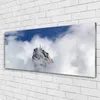 Glasbilder 125x50 Wandbild Druck auf Glas Gebirge Wolken Produktbild-Vorschau 2