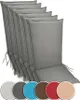 sunnypillow 6er Set Gartenstuhlauflagen  120 x 50  extra Produktbild-Vorschau 1