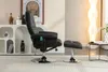 Ruhestuhl Massagestuhl mit Hocker Lounge-Sessel, Schwarz Produktbild-Vorschau 6