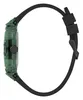 Side view of a green transparent watch with a black strap. Anteprima dell’immagine prodotto
