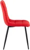 4er Set Esszimmerstühle Antibes Stoff rot Produktbild-Vorschau 4
