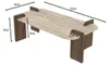 CALICOSY - Table basse rectangulaire avec bords arrondis Voir les images du produit 6