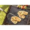 Fish and vegetable skewers are being grilled on a BBQ grill mat. Produktbild-Vorschau