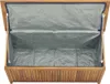 An open wooden garden box with a gray liner inside. Náhľad obrázku produktu