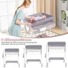 COSTWAY 3 in 1 Wickeltisch klappbar, Wickelkommode Produktbild-Vorschau 6