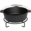 Dutch Oven Set Gusseisen Deckelheber Feuertopf Schmortopf Produktbild-Vorschau 8