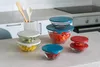 Set di ciotole in vetro con coperchio 5 pezzi Colori misti Anteprima dell’immagine prodotto 4