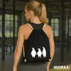 Huuraa Turnbeutel Pinguine Silhouette 12 Liter Black Produktbild-Vorschau 2