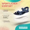 Skechers Damen Sandalen GO WALK FLEX Dunkelblau Textil  Produktbild-Vorschau 23