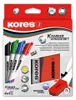 Kores Whiteboard-Marker Set, 4 Marker + Tafell”scher Productafbeelding-voorbeeld 4
