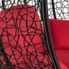 Hängesessel mit Gestell Polyrattan Hängekorb Rattan Produktbild-Vorschau 4