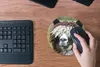 MuchoWow® Mauspad Mousepad Alpaka - Fell - Braun 20x20 cm - Produktbild-Vorschau 4
