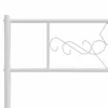 Bettgestell mit Kopf- und Fußteil Metall Weiß 120x190 cm Produktbild-Vorschau 8