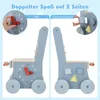 COSTWAY Lauflernwagen Holz, Baby Lauflernhilfe mit Produktbild-Vorschau 5