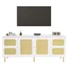 Rattan-TV-Schrank mit 4 Rattantüren, Höhenverstellbaren Produktbild-Vorschau 7