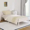 vidaXL Lit en bois massif de pin 90x200 cm blanc Voir les images du produit 2