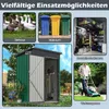 Metalowa szopa ogrodowa COSTWAY, 150 x 90,5 x 185 cm | 1,5 Podgląd zdjęcia produktu 4