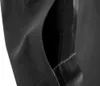 A close-up view of a black fabric garment, showing a pocket opening and stitching. Náhled obrázku produktu