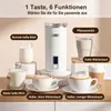 COSTWAY, mousseur à lait électrique, 6 en 1, 400W, 250ml, Voir les images du produit 3