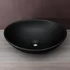 doporro Lavabo vasque à poser gris noir mat 42cm lave main Voir les images du produit 4