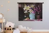 MuchoWow® Wandteppich Wandbehang Korb - Blumen - Sommer Produktbild-Vorschau 4