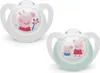 NUK Star Peppa Pig Schnuller aus Silikon 0-6M x2 Produktbild-Vorschau 3
