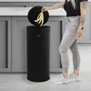 ML-Design Mülleimer mit Sensor 40L rund Stahl Schwarz matt Produktbild-Vorschau 9