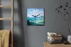 Coloray Uhr auf Leinwand 30x30 cm Wand Uhr Dekoration Produktbild-Vorschau 4