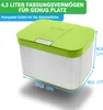 YourCasa® Biomülleimer Küche für Biomüll aus Edelstahl Produktbild-Vorschau 4