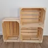 Dekokiste 40x30x23 cm 3er Set - Holzkiste Aufbewahrung als Produktbild-Vorschau 2