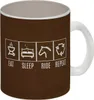 Eat, sleep, RIDE, repeat Glas Tasse Auf der Suche nach Produktbild-Vorschau 1