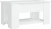 vidaXL Table basse blanche 79x49x41 cm Bois composite Voir les images du produit 4
