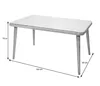 Poly-Rattan Esstisch MCW-H65, Garten-/Lounge-Tisch, Stahl + Produktbild-Vorschau 3