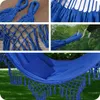 KRUMAD Hängematte Outdoor Boho-Stil 190x150 cm Blau 120 kg Produktbild-Vorschau 8