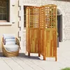 vidaXL 4dílný paraván 162x2x180 cm z masivního dřeva akácie Náhled obrázku produktu 13