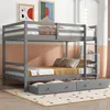 OKWISH Lit Superposé 140×200 cm avec 2 Tiroirs de Rangement Voir les images du produit 2