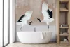 Vlies fototapete Reiher Vögel Beige 150x105 cm Feeby Beige Produktbild-Vorschau 2
