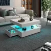 Radelldar Wohnzimmertisch mit 2 Schubladen, mit LED und Produktbild-Vorschau 5