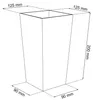 Květináč URBI SQUARE MATT 12,6 cm - barva: bílá Voir les images du produit 2
