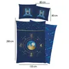 A flat lay image of Harry Potter themed bedding with dimensions indicated. Náhľad obrázku produktu
