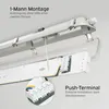 LED Feuchtraumleuchte Wannenleuchte 150cm 2 x 22W T8 Röhre Produktbild-Vorschau 4
