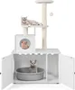 COSTWAY Kratzbaum mit Katzenschrank, All-in-One Katzenhaus, Produktbild-Vorschau 1