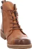 A close-up, studio shot of a brown leather boot. Produktbild-Vorschau