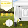 tillvex® 4X Parete laterale bianca per gazebo 3x3m e 3x6m | Anteprima dell’immagine prodotto 6