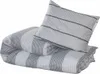 vidaXL Bettwäsche-Set Grau 200x200 cm Baumwolle Produktbild-Vorschau 3