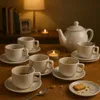 Argon Ta 48-teiliges weißes stapelbares Teetassen-Set – Produktbild-Vorschau 5