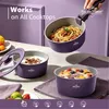 Kookgerei set, 6-delig, taupe/paars, geschikt voor alle Productafbeelding-voorbeeld 8