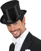 Cappello a cilindro in raso per costumi teatrali nero Anteprima dell’immagine prodotto 2