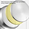 A close-up diagram showing the layered construction of a pot bottom. Podgląd zdjęcia produktu