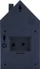 The back of a dark blue cuckoo clock alarm clock shaped like a house. Anteprima dell’immagine prodotto